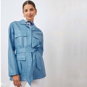 NWT Rails The Romily Vegan Leather jacket in Bluestone Size L